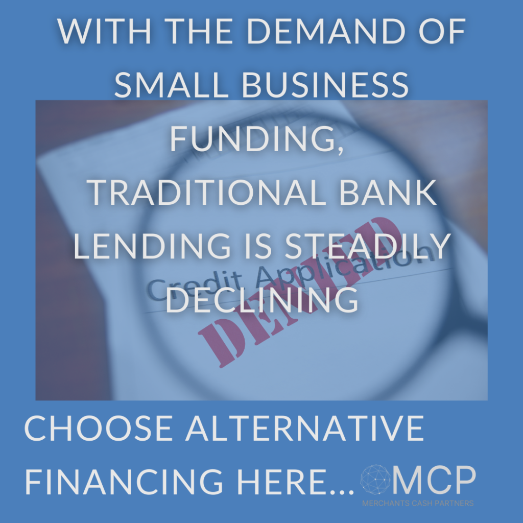 Bank Lending Is Steadily Declining…Time to Explore Alternative Funding!
